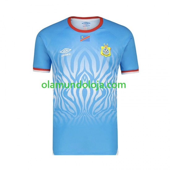 Camisola DR Congo Homem Equipamento Segundo Copa do Mundo 2026 Manga Curta